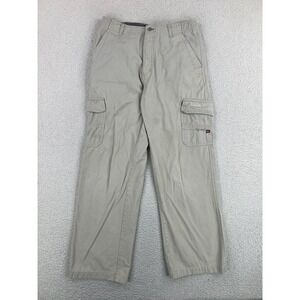 Quiksilver Boys Cargo Pants 18 Beige Twill Cotton Relaxed Pockets S205793